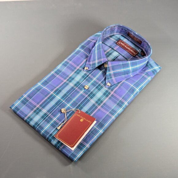 Vintage Chaps Ralph Lauren Plaid shirt size L, long sleeve button down shirt - Picture 8 of 10